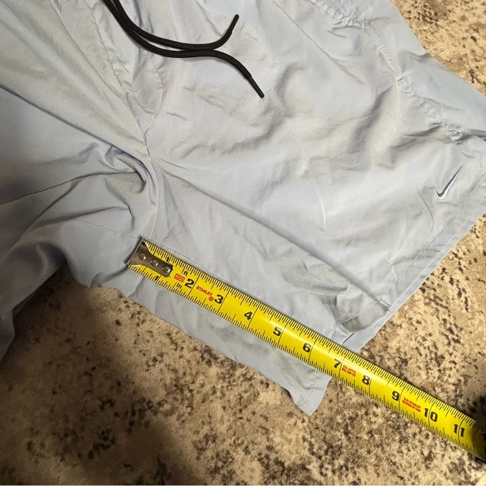 Nike 7” Dri-FIT Light Blue Shorts Elastic Waist Size Large